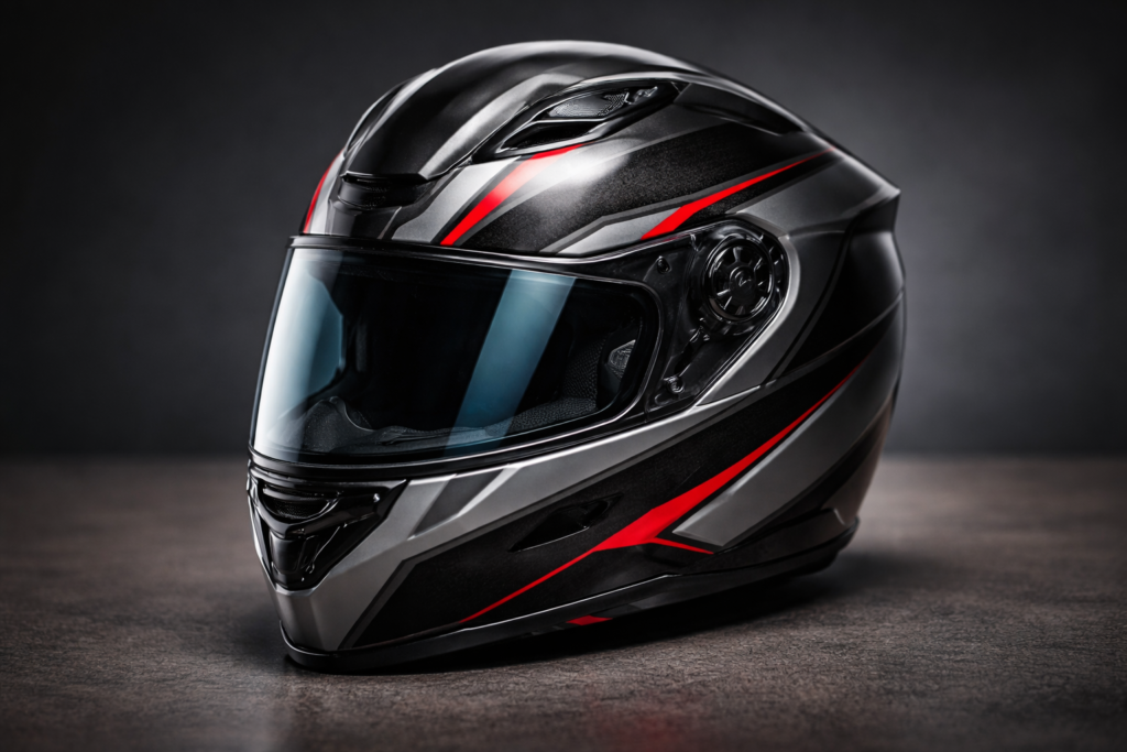 melhor capacete fechado para moto com viseira ampla e design aerodinâmico